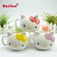 중국 제품 귀여운 헬로 키티 세라믹 컵 도매