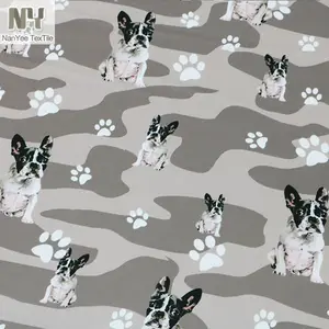 Nanyee-tela con estampado Animal para perros, textil, venta al por mayor