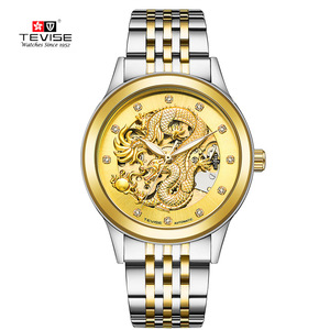 <span class=keywords><strong>Orologio</strong></span> Meccanico <span class=keywords><strong>Elegante</strong></span> da <span class=keywords><strong>Uomo</strong></span> Tevise in Acciaio Inossidabile Resistente all'Acqua - Product Image 3