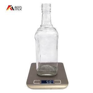 Nuevo proveedor de China, botellas de licor cuadradas transparentes de 700ml, botella de vino de whisky de vodka de ron de vidrio vacío con tapa - Product Image 5