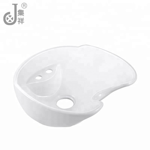 Équipement de salon de coiffure en porcelaine de bonne qualité, directement de l'usine, mobilier de salon, lavabo en céramique pour salon de coiffure - Product Image 1