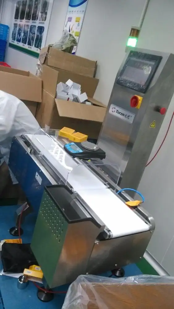 Venta de báscula de pesaje transportadora automática, comprobador de pesaje para procesamiento de alimentos
