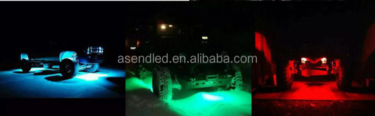 12 v Bluetooth APP de control RGB led luz roca bajo el coche para Jeep/campo a través/camión luz de trabajo