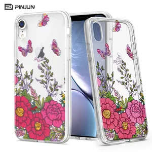 Crystal clear 3D custom printing mobile back cover soft TPU phone case for iphone xr tpu case smartphone