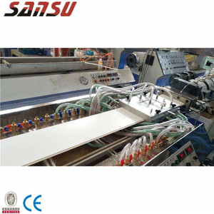 Sistem Manufaktur Otomatis Panel Plafon PVC WPC dengan Pompa Ekstruder Tiga Sekrup untuk Produksi Profil Pipa dan Plat - Product Image 5
