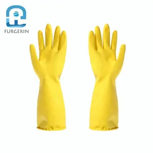 Goedkope Huishouden Latex Handschoenen Schoonmaken Handschoenen Latex Hand Handschoen Rubber Materiaal Voor Afwas