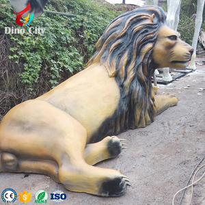 Outdoor <strong>Life</strong> <strong>Size</strong> <strong>Fiberglass</strong> Resin <strong>Lion</strong> <strong>Statue</strong> for Exhibition - Product Image 3