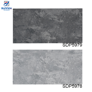 <span class=keywords><strong>Carrelage</strong></span> en porcelaine rustique émaillé de qualité supérieure, gris foncé, 450x900 mm, dernier design, fabrication chinoise, pour murs et sols - Product Image 4