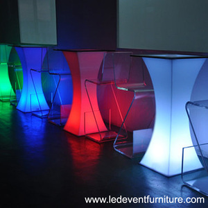 16สีเปลี่ยนแบตเตอรี่ดำเนินการ Illuminated เฟอร์นิเจอร์ Led Bar Party งานแต่งงาน Catering <span class=keywords><strong>ชา</strong></span>กาแฟค็อก<span class=keywords><strong>เท</strong></span>ลตาราง - Product Image 6
