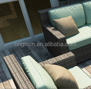 5 plazas al aire libre con forma de cubo clásico rattan, sofá y mesa de café muebles de jardín chino - Product Image 4