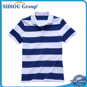 nuova moda blu bianco della banda <span class=keywords><strong>verticale</strong></span> closeout noi polo - Product Image 1