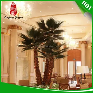 Sy en kaliteli suni çince fan palmiye ağacı bonsai/yapay fan palmiye ağacı merkezi büyük plaza ikamet dekorasyon
