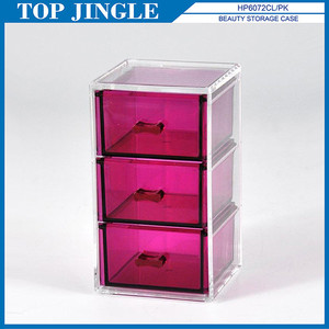 กล่องเก็บของหกลิ้นชักสีชมพูสวยงามมีประโยชน์ - Product Image 5