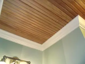 Tablón de techo de madera de teca shiplap de 9mm de grosor