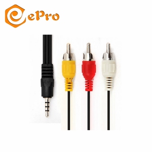 <span class=keywords><strong>สาย</strong></span>เคเบิลวิดีโอ EPro 3.5 มม. ตัวผู้ ไปยัง 3 RCA ตัวผู้ <span class=keywords><strong>สาย</strong></span><span class=keywords><strong>สัญญาณ</strong></span>ภาพและเสียง 1 เมตร <span class=keywords><strong>สาย</strong></span>ดิจิตอล RCA สำหรับต่อขยายกล่องทีวี ลำโพง เครื่องเล่นดีวีดี - Product Image 3