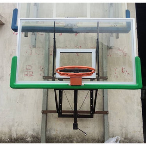 Fiba 72x42 cavalletto da basket <span class=keywords><strong>pieghevole</strong></span> a parete a cerchio regolabile in altezza da parete <span class=keywords><strong>canestro</strong></span> da basket - Product Image 2