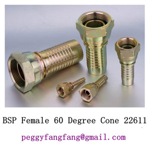 22611 <span class=keywords><strong>DKR</strong></span> barrió bsp hembra codo de slip-on de tuerca bsp manguera conector HEMBRA BSP ASIENTO Conectores Hidráulicos - Product Image 5