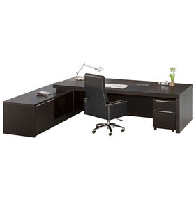 Mesa de ordenador de escritorio de oficina con revestimiento de <span class=keywords><strong>MDF</strong></span> de alta calidad - Product Image 1