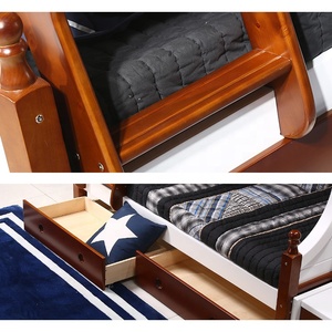 <span class=keywords><strong>Design</strong></span> simples quarto crianças móveis cama de madeira sólida - Product Image 5