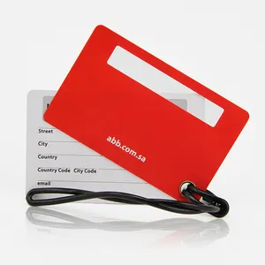 Cmyk Pvc Bagage Tag Luchthaven Bagage Plastic Bagage Tags 2Pcs Card Stijl Bagage Name Tag