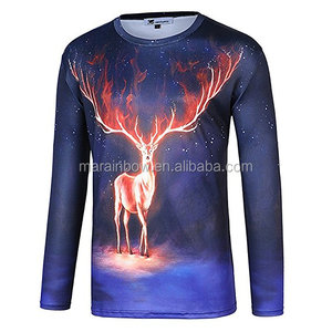 T-Shirt a Maniche Lunghe con Stampa Galassia <span class=keywords><strong>e</strong></span> <span class=keywords><strong>Universo</strong></span>, Maglietta Uomo con Stampa Integrale in Sublimazione, T-Shirt Moda con Stampa 3D all'Ingrosso - Product Image 3