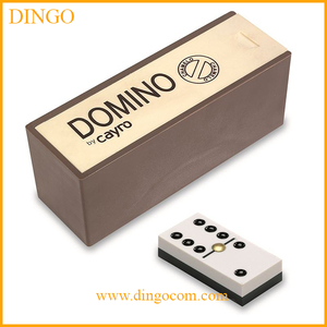 Dominó con caja de madera dominó conjunto juego de dominó - Product Image 2