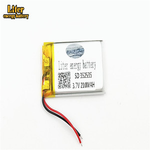 Ultra THIN lipo battery 3,7 V 210 mAh 352535 lithium polymer battery for portable device - Product Image 1