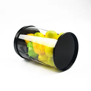 Plastic Tube Cylinder Packaging Box Transparent Custom Made PET PVC Clear with CMYK Printing JM Packing Packing Item REACH,ROHS