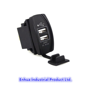 DC 12V-24V <span class=keywords><strong>Marina</strong></span>/<span class=keywords><strong>barco</strong></span>/coche 2 puertos USB toma de corriente cargador con tecnología láser LED - Product Image 4