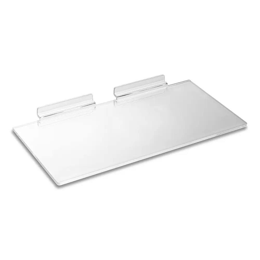 Slatwall schoenen display plank clear acryl dvd plank