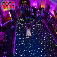 Tapis de danse éclairé à led, en acrylique, super fin, étoile lumineuse, meilleure vente