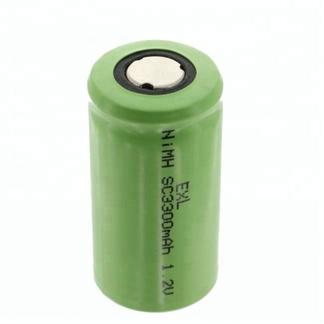 Перезаряжаемая батарея SC 1,2 v 3300mah nimh subc 1,2 v батарея с плоским верхом