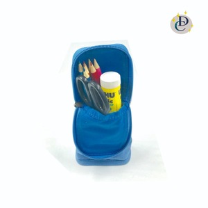 Estuche grande de lona para lápices con impresión de logotipo - Product Image 1