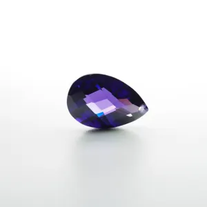 Lê violet TÍM rõ ràng thạch anh tím cz đá cubic zirconia đá quý cho bông tai