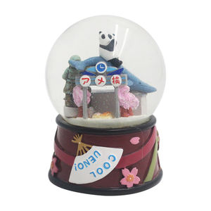 בית נוי שרף מותאם אישית יפן מזכרת כדור שלג זכוכית שרף מתנה - Product Image 4