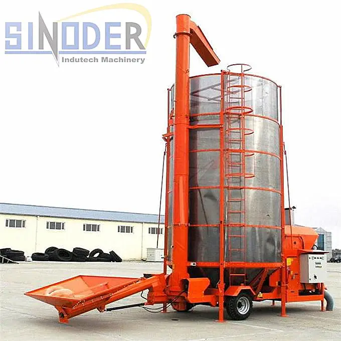 Large Capacity Mobile Grain Dryer 5T/H Outdoor Soybean Corn Drying Machine