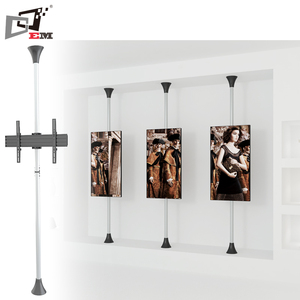 Up and Down Movement Exhibition Stand Floor <strong>TV</strong> <strong>Brackets</strong> <strong>50</strong> <strong>Inch</strong> for Single Screen - Product Image 2