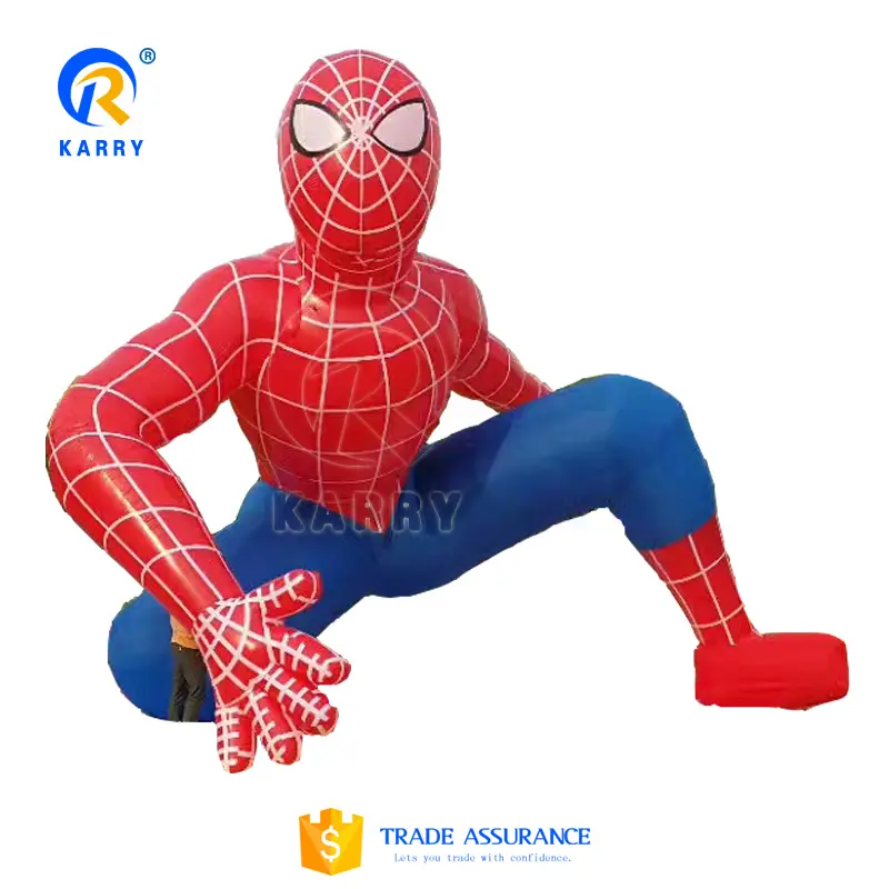 La mayoría de la publicidad popular hombre araña réplica inflable spiderman Navidad