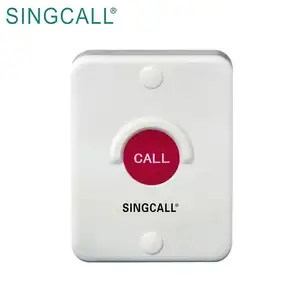 SINGCALL Wireless Calling System Red Silica Elevator Emergency Button