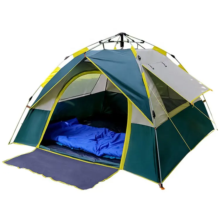 210t tenda de acampamento ao ar livre automática, à prova d'água, instantânea, pop up, família grande