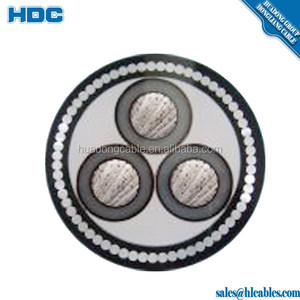 Cable Subterráneo de Cobre de Alta Tensión de 3 Núcleos, 33kv Cu(Al)/XLPE/<span class=keywords><strong>CWS</strong></span>/PVC 50mm2 95mm2 3x240mm2 NA2XSY 18/30kV 12/20kV - Product Image 6