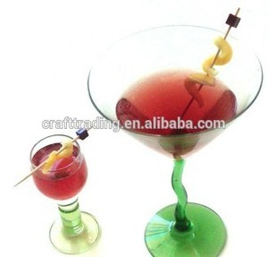 Barra de herramientas de bambú selecciones cocktail agitadores de la bebida de bambú nudo - Product Image 3