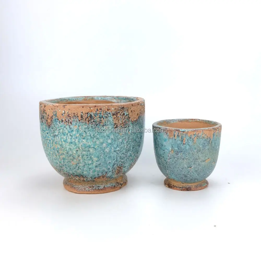 Терракотовая чаша в форме антикварной керамики для сада
