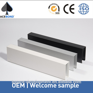 Maravilloso y mulit tipos soild metal de techo por decorativo formas u techo, en forma de u techo reflectores de aluminio - Product Image 2