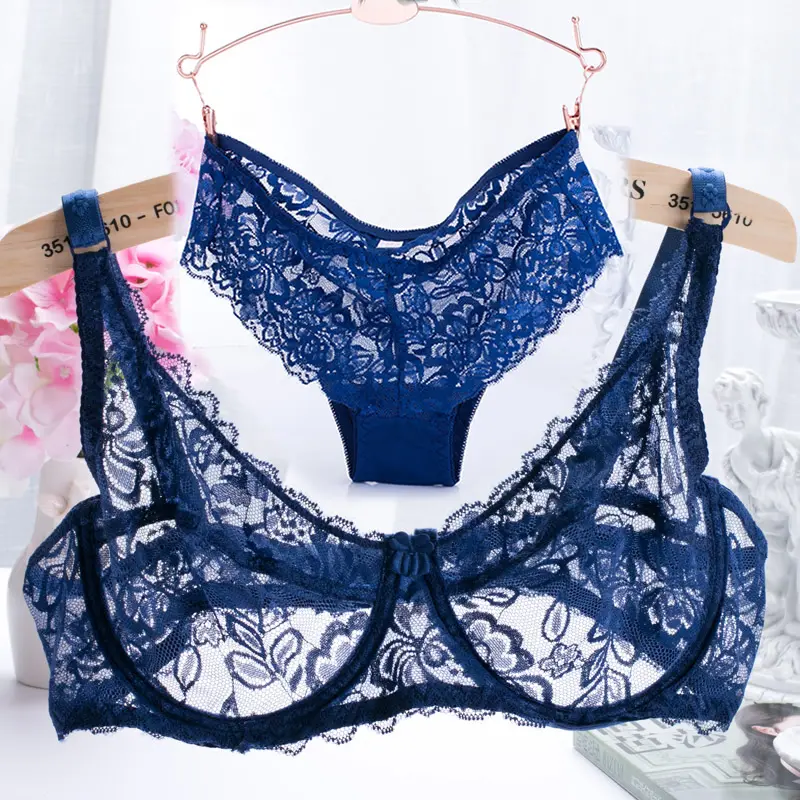 Manufacturer Wholesale Comfortable Underwear For Women High Quality Lingerie Sexy Lace Bra Brief Set