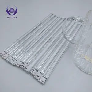 Varilla de vidrio plano de borosilicato transparente de alta pureza