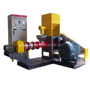 2024 new floating fish feed pellet making extruder machine for animal feeding