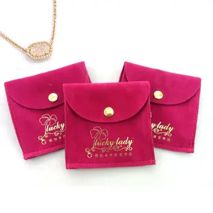 Rose Red Velvet Taschen Großhandel Schmuck beutel Großhandel Indien Schmuck Verpackung Taschen