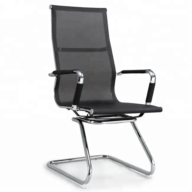 High Back Mesh Chair Durable Office Executive Chair Heavy Duty Lobby Chair For Meeting Rooms