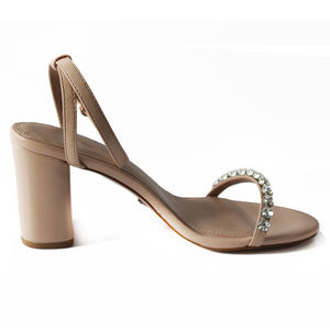 Sandalias con tiras de cadena y diamantes de imitación para mujer, zapatos de charol de piel sintética con talón descubierto en la parte superior, <span class=keywords><strong>2019</strong></span> - Product Image 4